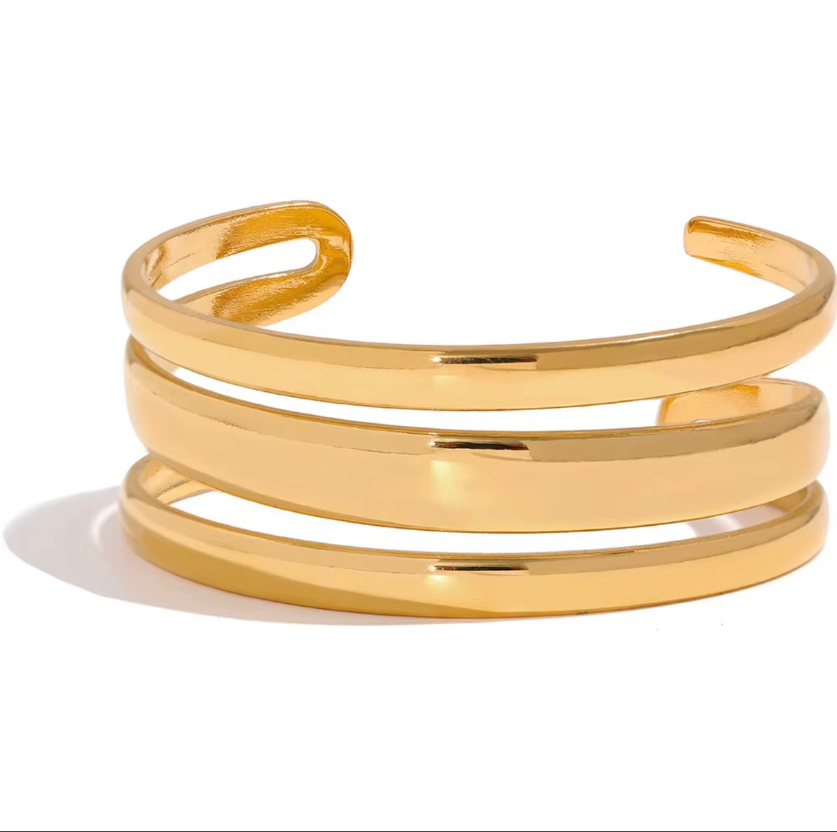 The Gilded Triple Cuff