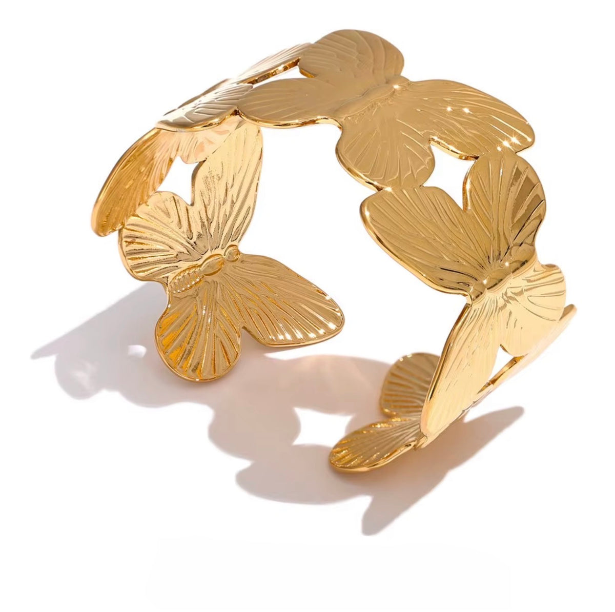 Golden Butterfly Statement Cuff